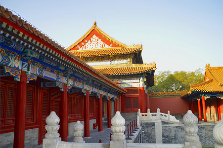 古代建筑摄影照片_北京故宫博物院风光