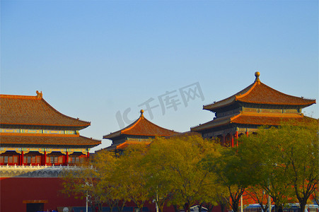古代建筑摄影照片_北京故宫博物院风光