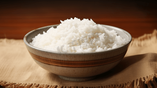 香喷喷的大米摄影照片_新鲜出锅香喷喷的米饭