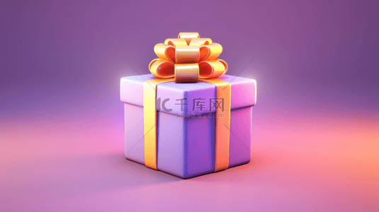3D立体圣诞礼盒礼物背景1