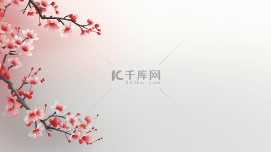 中国风传统简约花朵装饰简约背景9