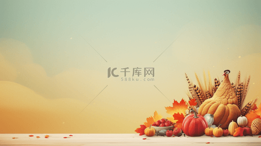 丰盛美食创意背景12