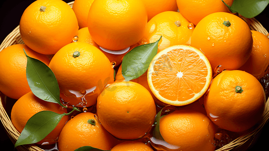 新鲜的水果橙子摄影