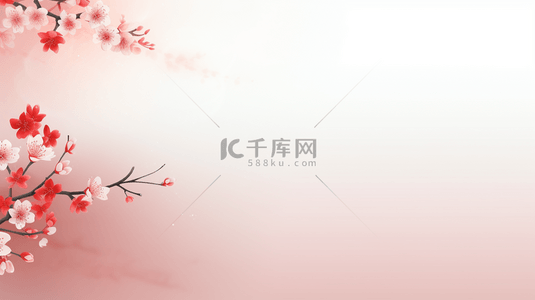 古典中国风新年背景图片_中国风传统简约花朵装饰简约背景15