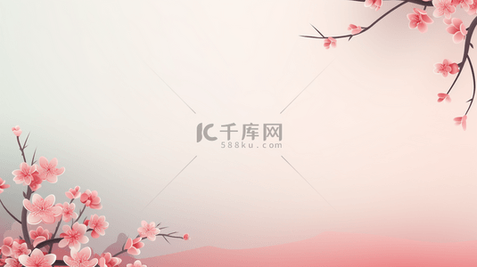 古典传统风背景图片_中国风传统简约花朵装饰简约背景10