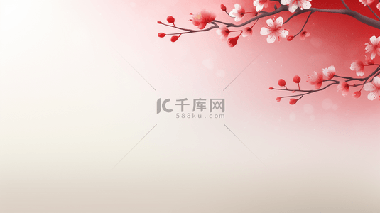 中国风传统简约花朵装饰简约背景29