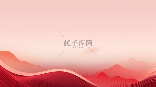 红色起伏曲线简约背景16