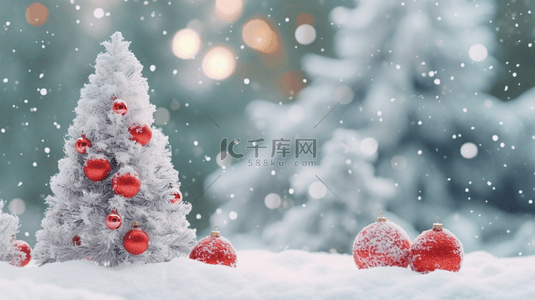 冬季装饰背景图片_圣诞节冬季装饰背景6