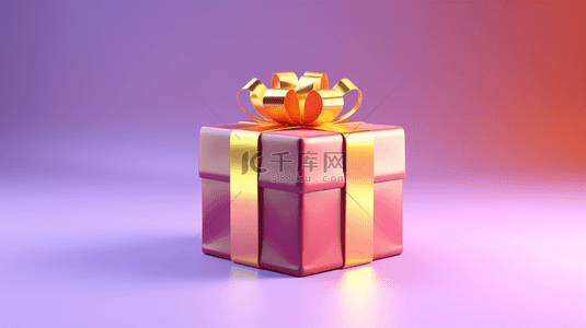 3D立体圣诞礼盒礼物背景8