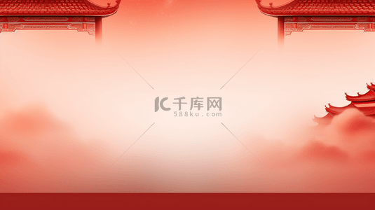 红色中国风喜庆创意背景20