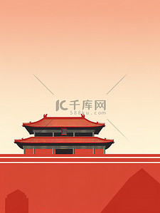 中国复古背景图片_中国宫殿精致的建筑和屋檐12