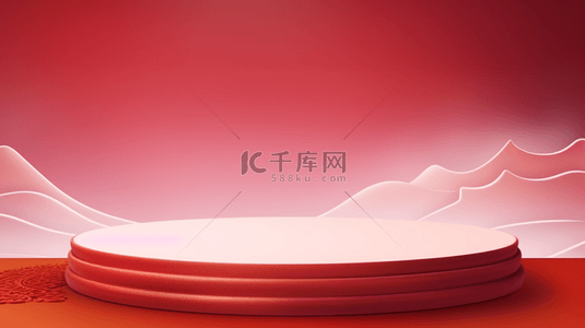 中国古典红色背景图片_红色中国风喜庆创意背景6