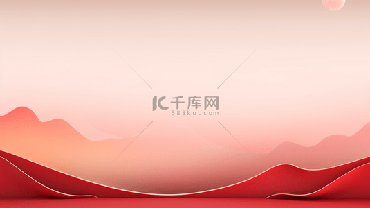 中式祥云纹理背景图片_红色中国风喜庆简约创意背景11