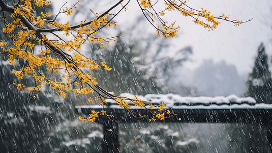 冰雪女神摄影照片_冬季被冰雪覆盖的梅花