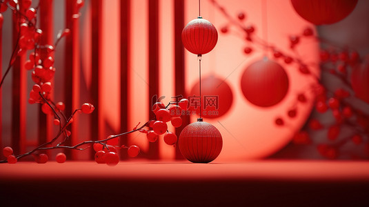 新年春节装饰红色背景18