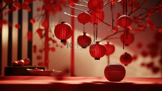 新年春节装饰红色背景10
