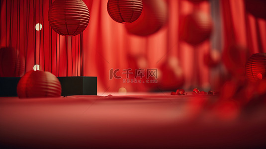 新年春节装饰红色背景9