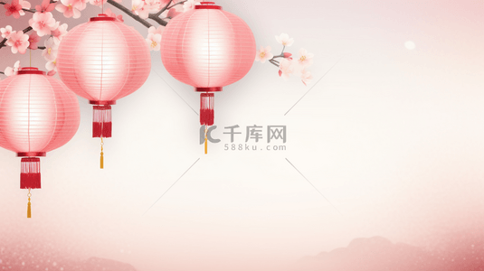 中国风古典灯笼背景21