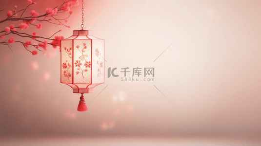 春节中国风梅花背景图片_中国风古典灯笼背景9