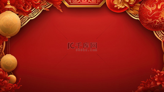 喜庆的新年红色背景2