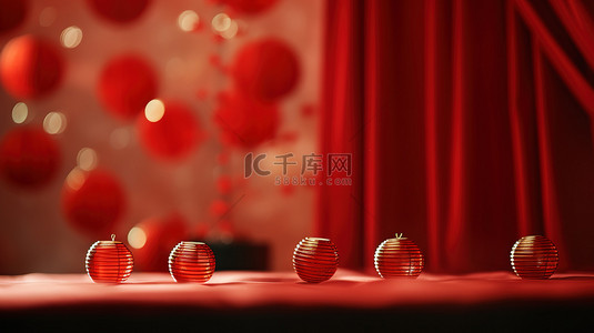 新年春节装饰红色背景15