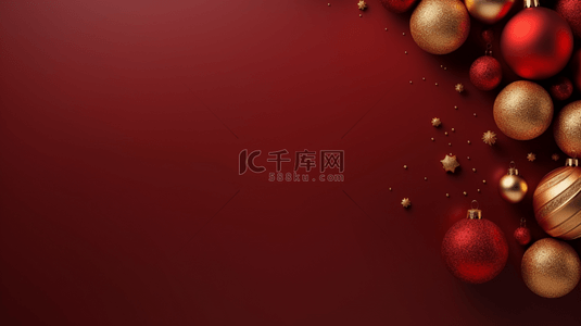 礼物球背景图片_灯光闪闪的圣诞吊球装饰背景10