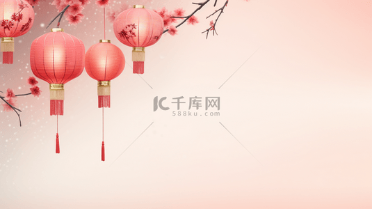 中国风古典灯笼背景10