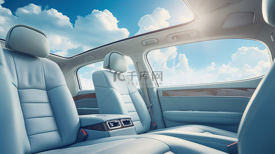 汽车保险素材下载背景图片_豪华的汽车内饰座椅车窗5