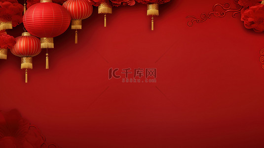 喜庆的新年红色背景17