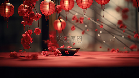 新年春节装饰红色背景19