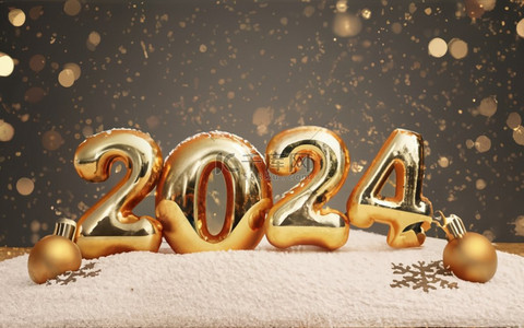 新年潮流背景图片_数字2024新年潮流2024年背景12