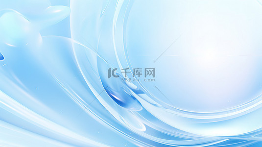 冰花玻璃背景图片_抽象玻璃圆形浅蓝色背景2