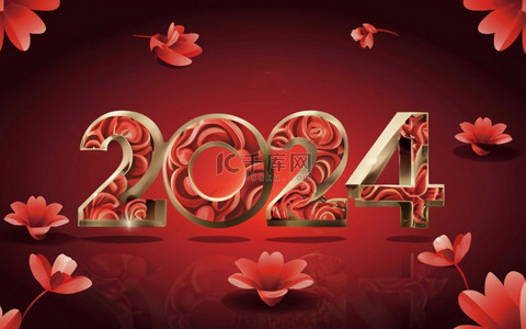 20年背景图片_2024年新年数字2024背景20