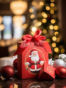 圣诞包装背景图片_小糖果盒设计圣诞主题10