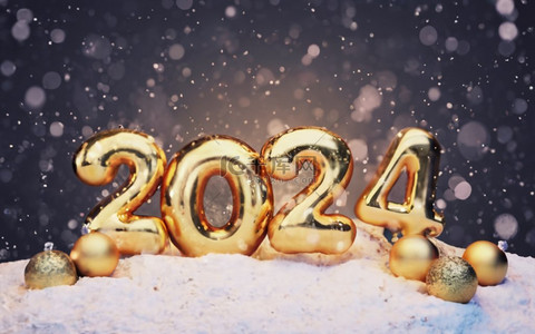 新年潮流背景图片_数字2024新年潮流2024年背景2