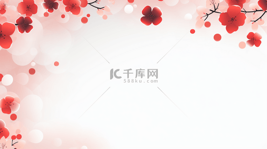 春节装饰背景图片_红色中国风古典简约背景5