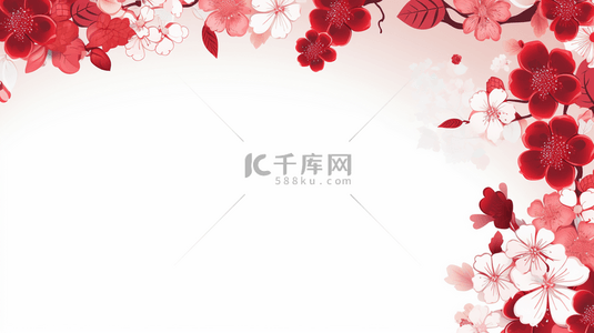 古典简约边框背景图片_红色中国风古典简约背景30