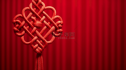 中国戏曲字背景图片_中国风新年红色传统中国结