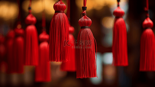 中国戏曲字背景图片_中国风新年红色传统中国结