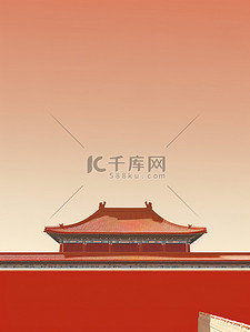 东方腔调背景图片_中国宫殿建筑和屋檐东方美学10