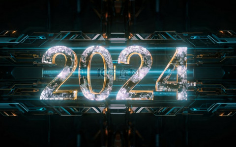 数字2024创意潮流2024背景13