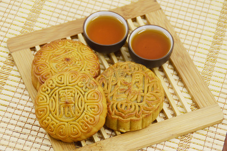 传统中国风素材摄影照片_传统食品月饼摄影素材