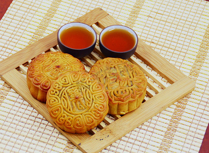 传统食品月饼摄影素材