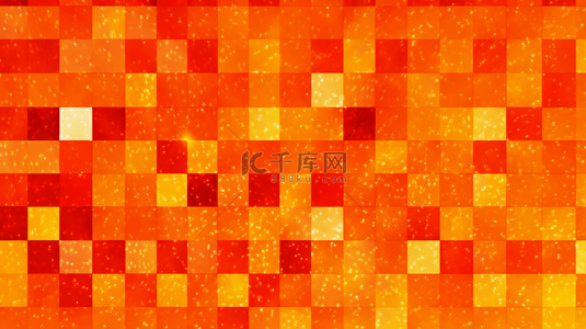 格子金色底纹背景图片_新年红橙色金色格子质感纹理底纹
