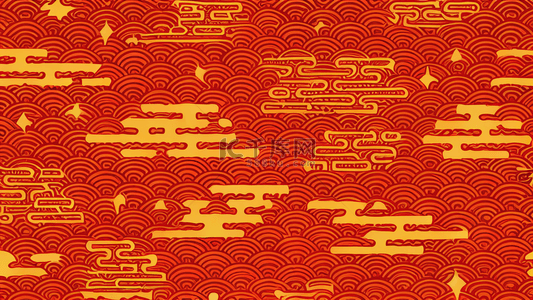 中国风新年通用中式平铺花纹底纹4