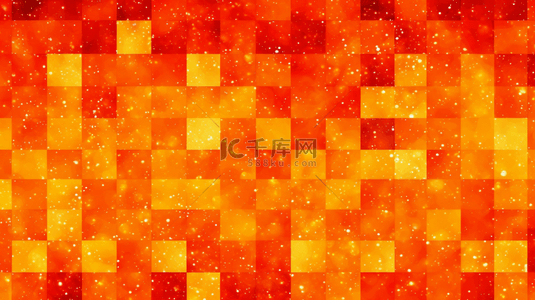 新年橙色背景图片_新年红橙色金色格子质感纹理底纹