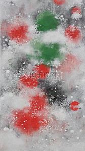 绿色圣诞树背景图片_圣诞节红绿拼色肌理磨砂质感底纹5