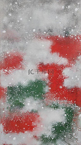 绿色圣诞树背景图片_圣诞节红绿拼色肌理磨砂质感底纹