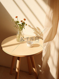 桌子背景图片_家居场景米色环保风格10