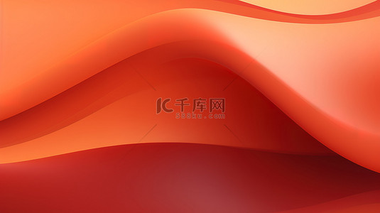 红色和橙色波浪形的抽象背景14